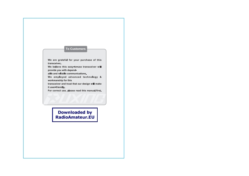 Puxing_PX-728_使用说明书手册