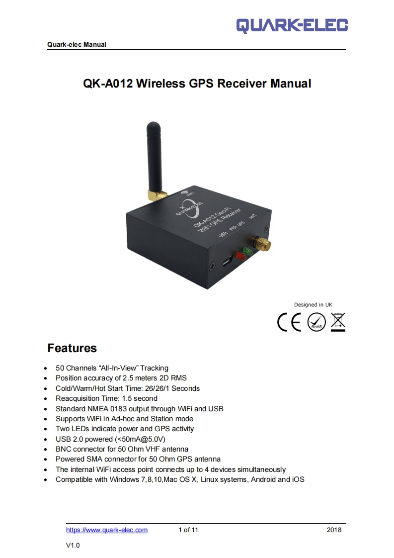 QK-A012_manual操作说明书手册