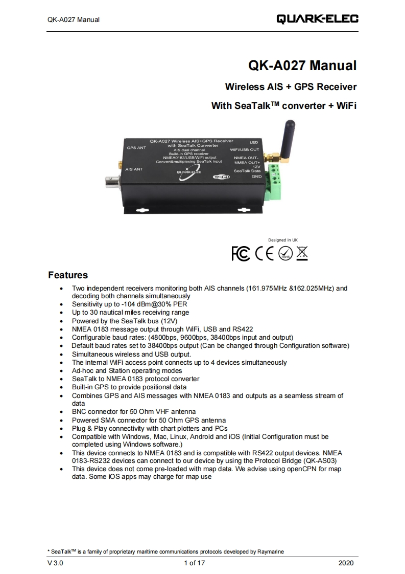 QK-A027_manual操作说明书手册