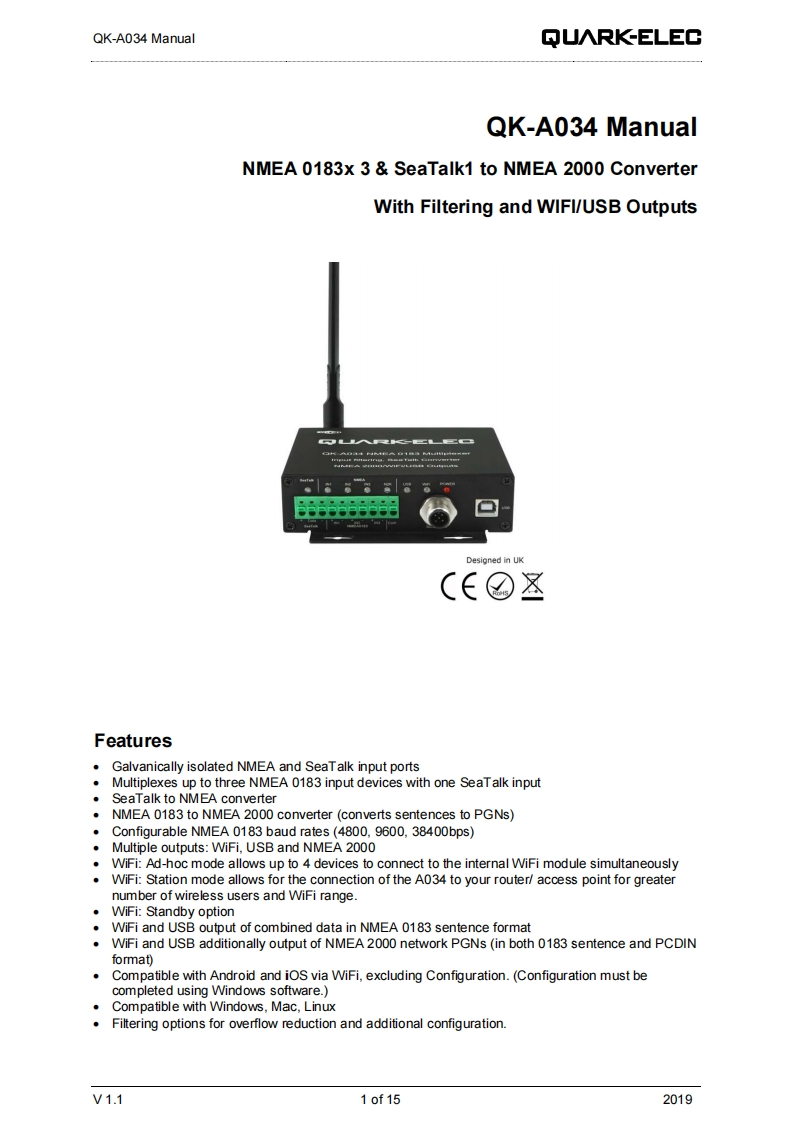 QK-A034_manual操作说明书手册
