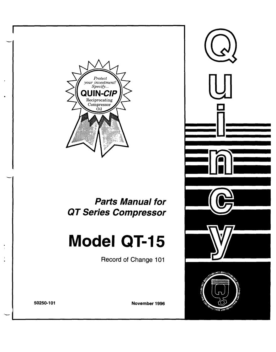 Quincy-QT-Compressor-操作说明书手册