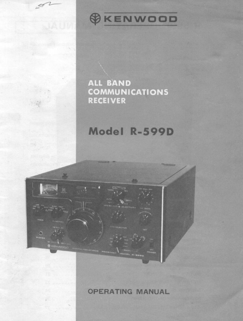 R-599D操作说明书手册with电器原理图s