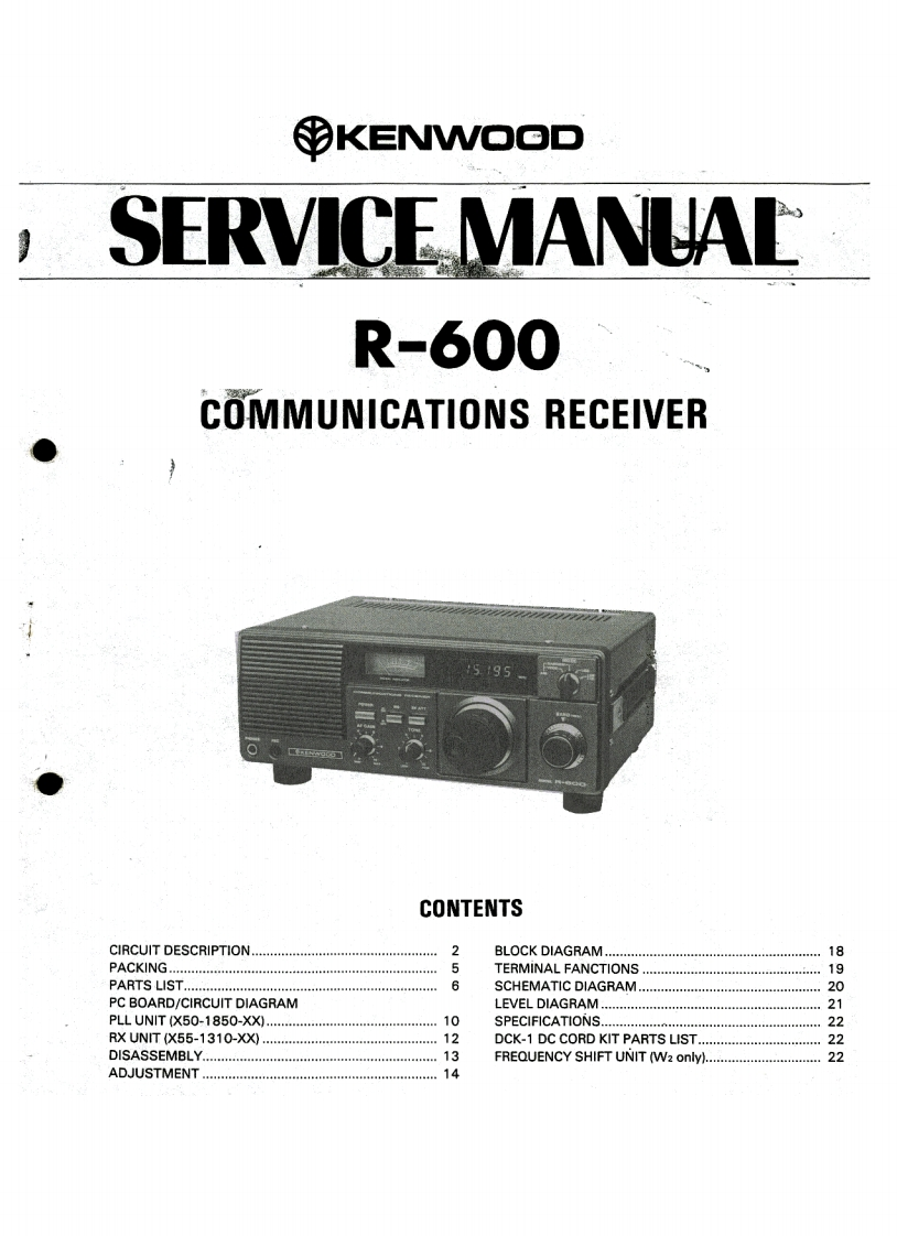 R-600维修电器原理图手册