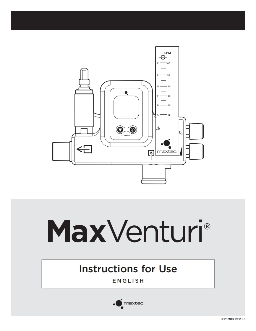 R211M03-MaxVenturi-EN-操作说明书手册-for-Use