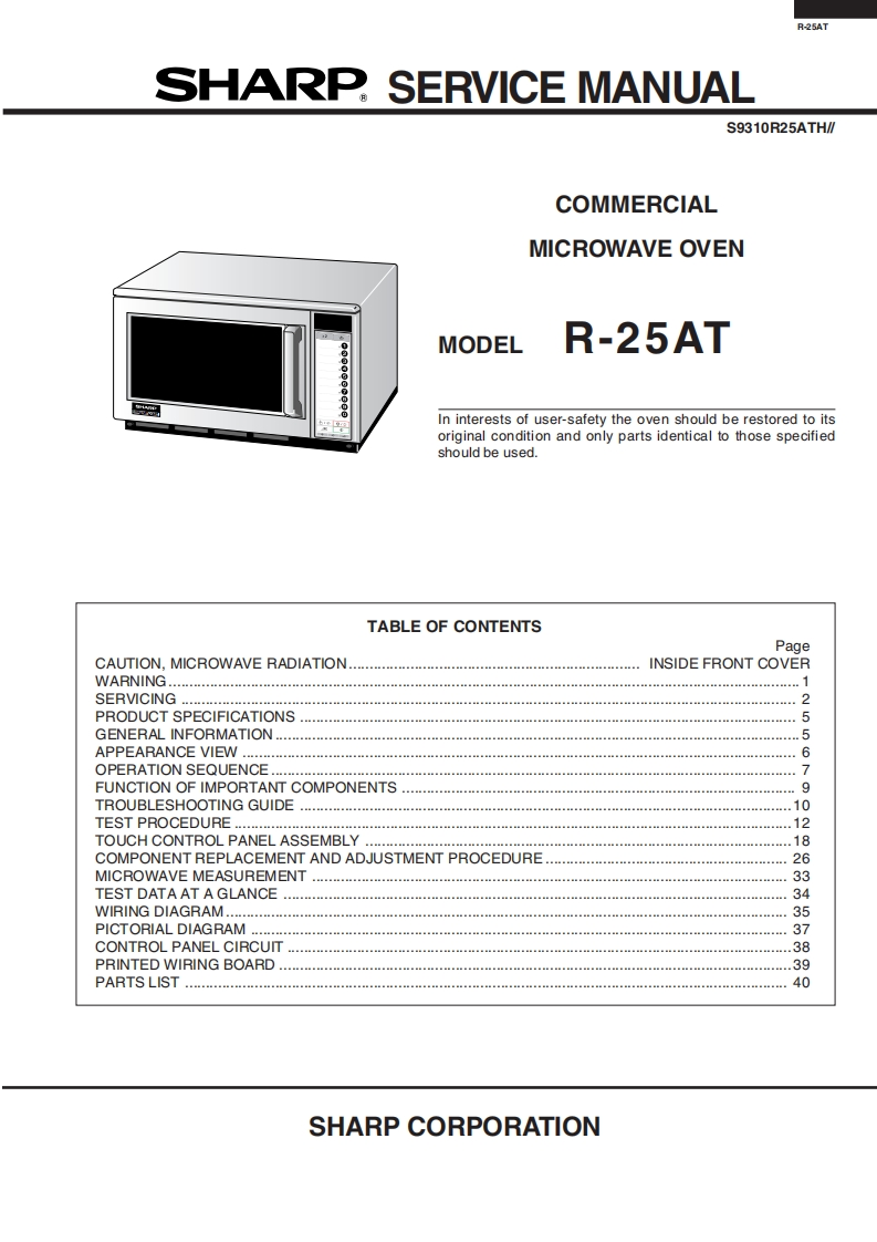 R25AT-Service-Manual维修操作说明书手册