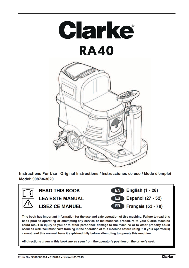 RA40-manual操作与维护手册