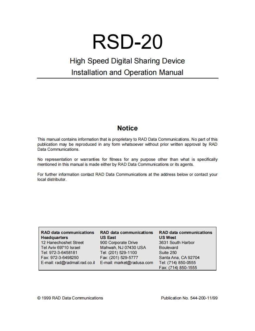 RAD-RSD20-User-Manual操作说明书手册新质力文库 - 聚焦新质生产力发展的数字化知识库_行业洞察 / 理论成果 / 实践指南免费下载新质力文库