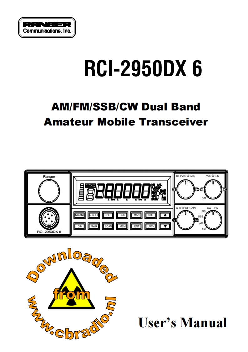 RCI_2950DX6_ENG操作说明书手册