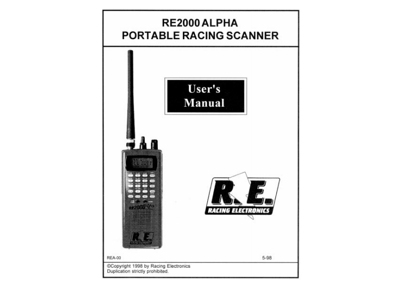 RE2000_Manual操作说明书手册