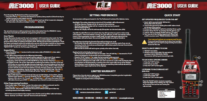 RE3000_User-Guide操作说明书手册