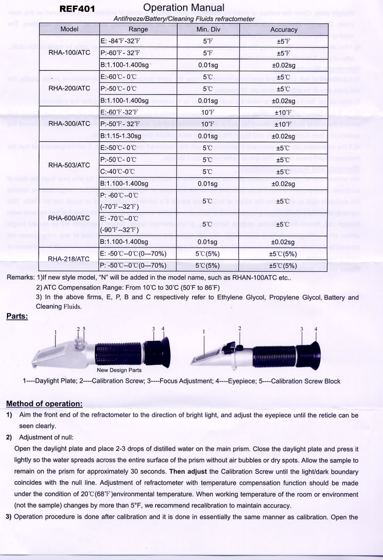 REF401_手册说明书指南