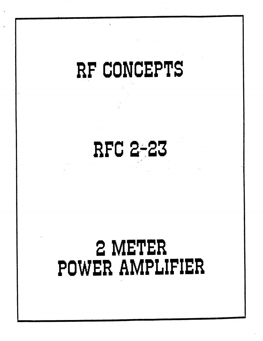 RF-Concepts_RFC-2-23_Manual操作说明书手册