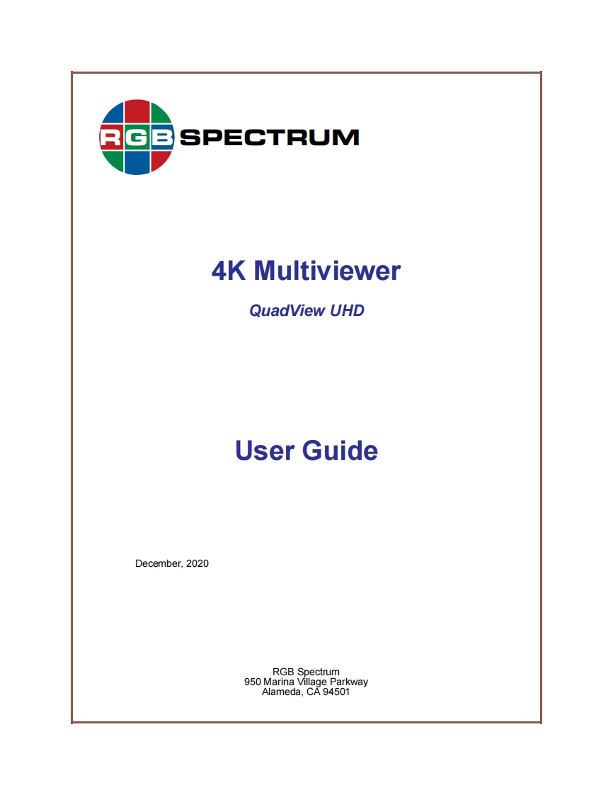 RGB-Spectrum-QuadView-UHD-4K-操作说明书手册-11-2020