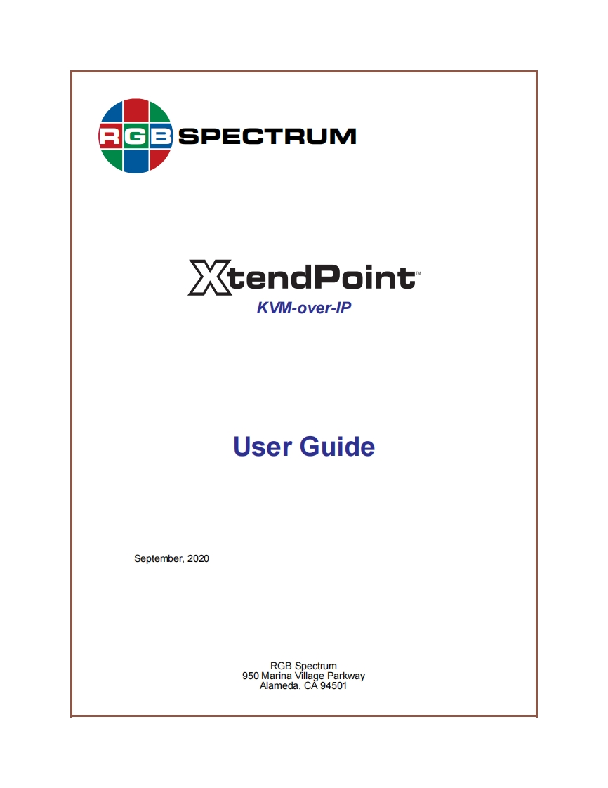 RGB-Spectrum-XtendPoint-User-操作说明书手册