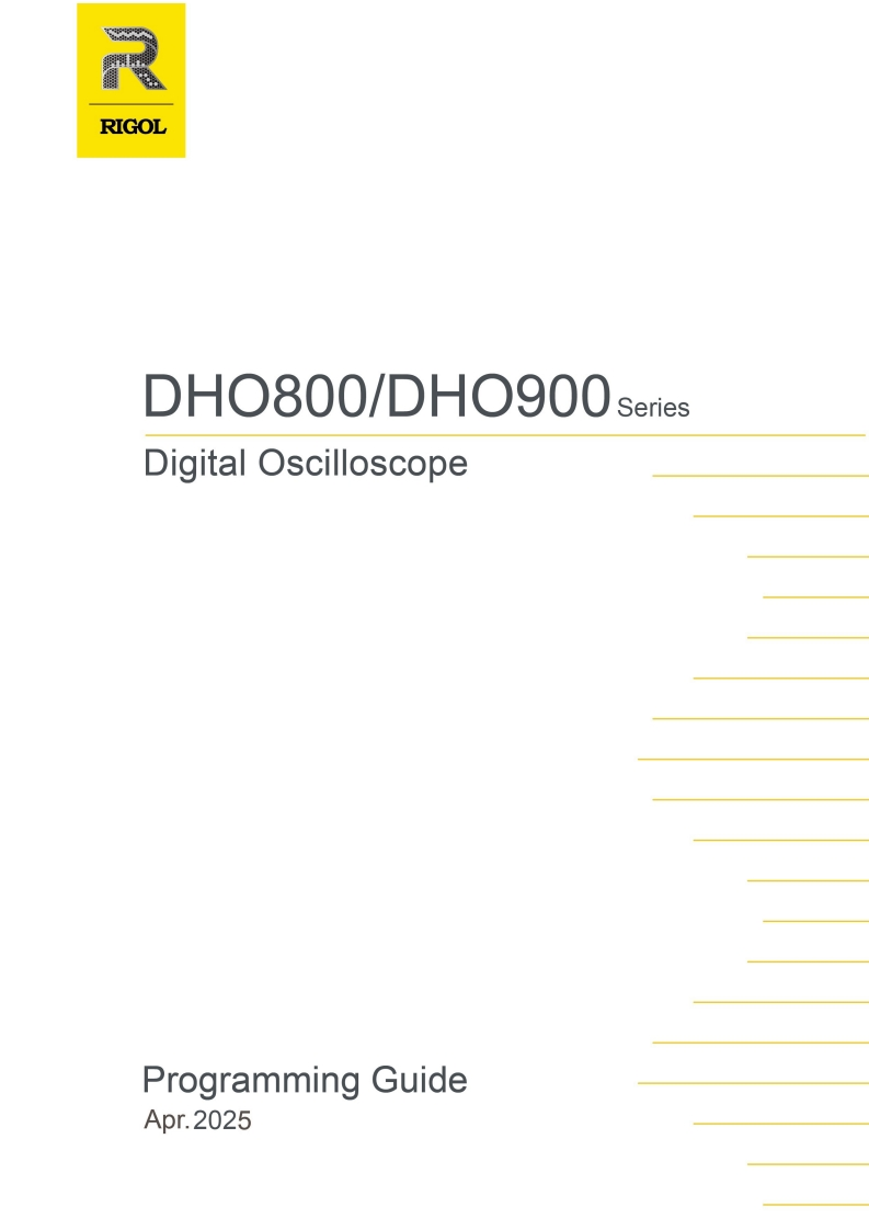 RIGOL-DHO800900_编程操作说明书手册_EN