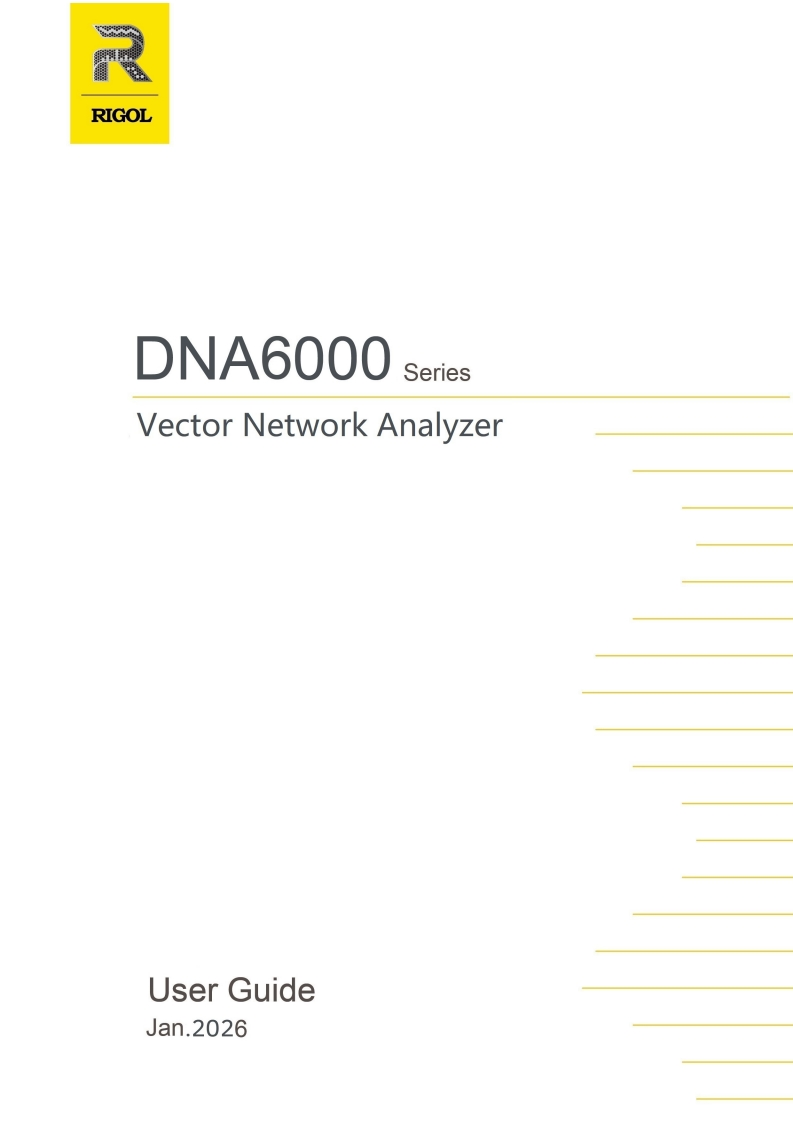 RIGOL-DNA6000_操作说明书手册_EN