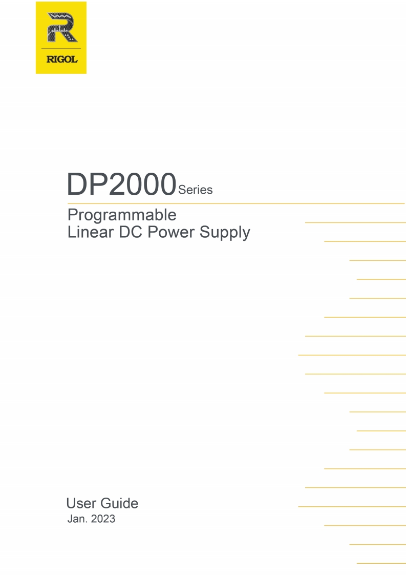 RIGOL-DP2000_操作说明书手册_en