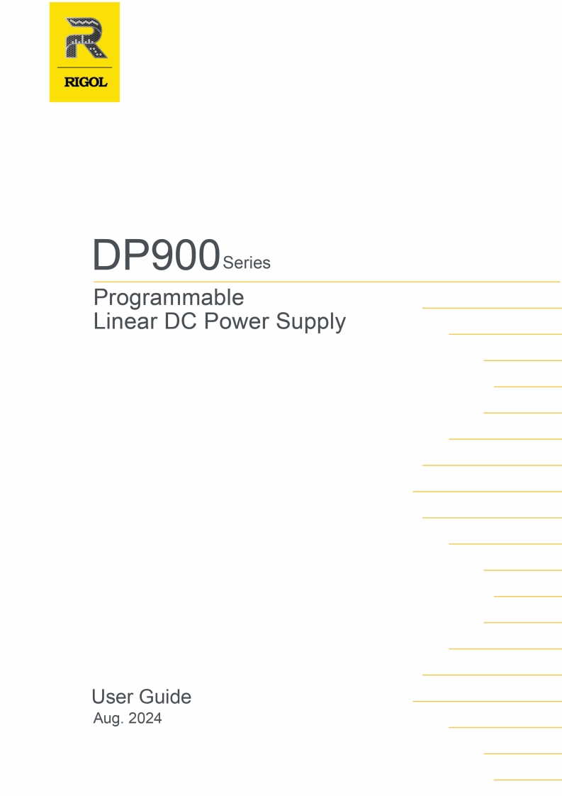 RIGOL-DP900_操作说明书手册_en