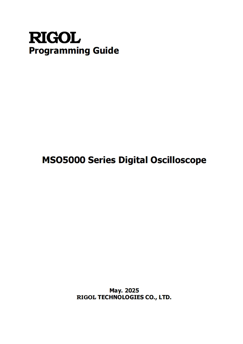 RIGOL-MSO5000_编程操作说明书手册