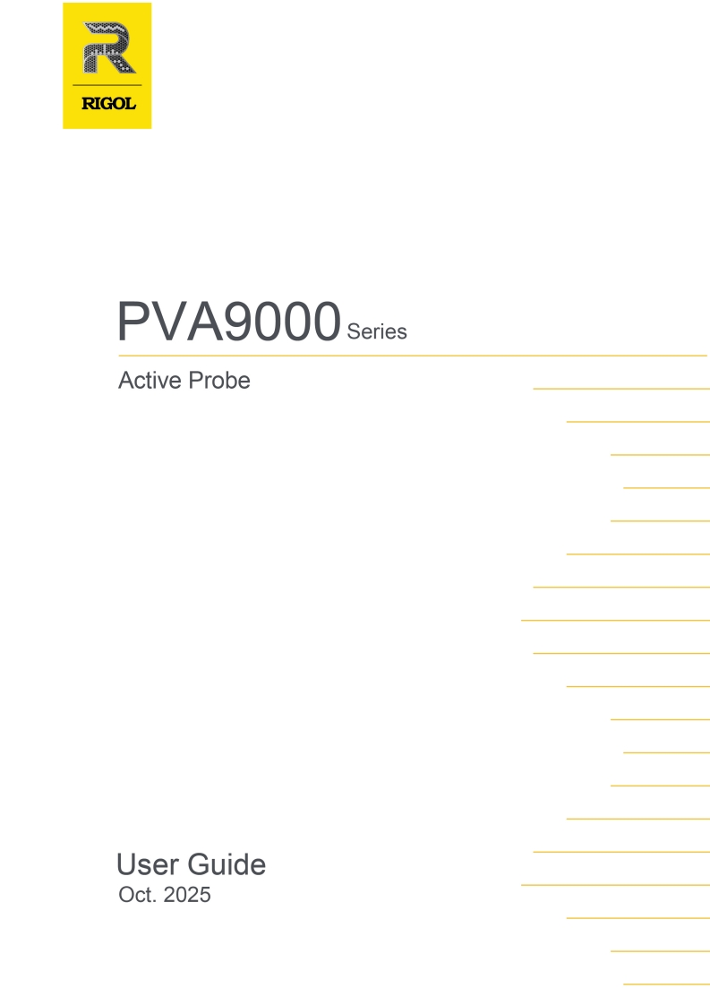 RIGOL-PVA9000_操作说明书手册_EN
