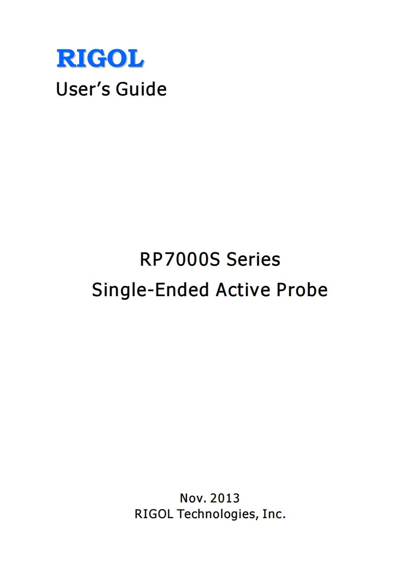 RIGOL-RP7000S_操作说明书手册_EN