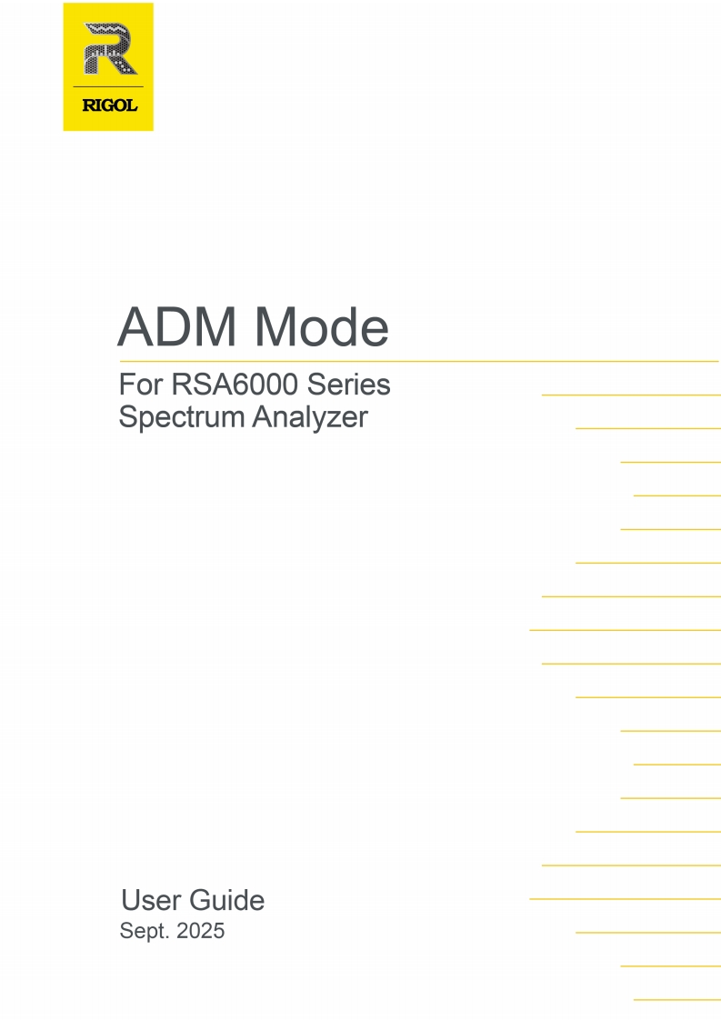 RIGOL-RSA6000ADM_操作说明书手册_EN