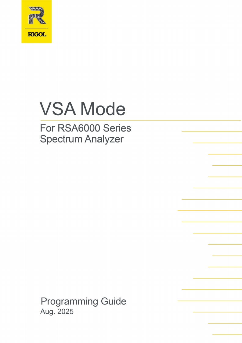 RIGOL-RSA6000VSA_编程操作说明书手册_EN