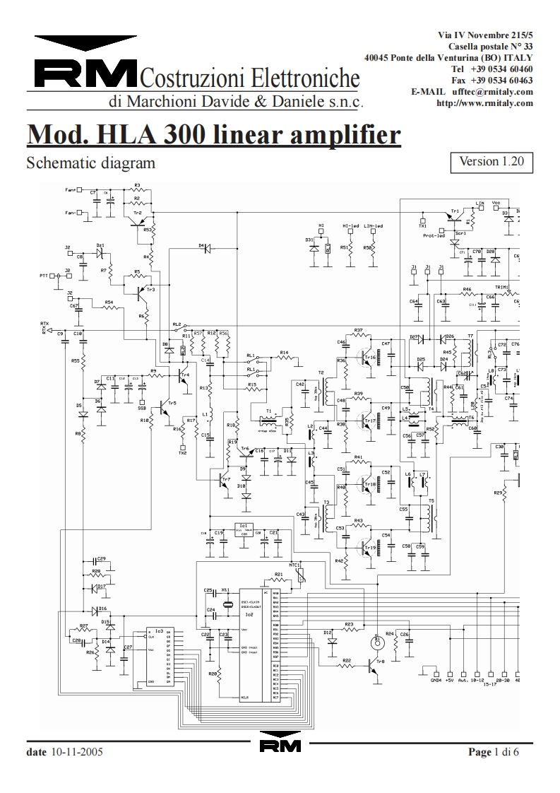 RM-Italy_HLA-300_Schematic电器原理图手册