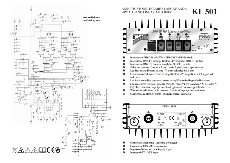 RM-Italy_KL-501_Manual操作说明书手册