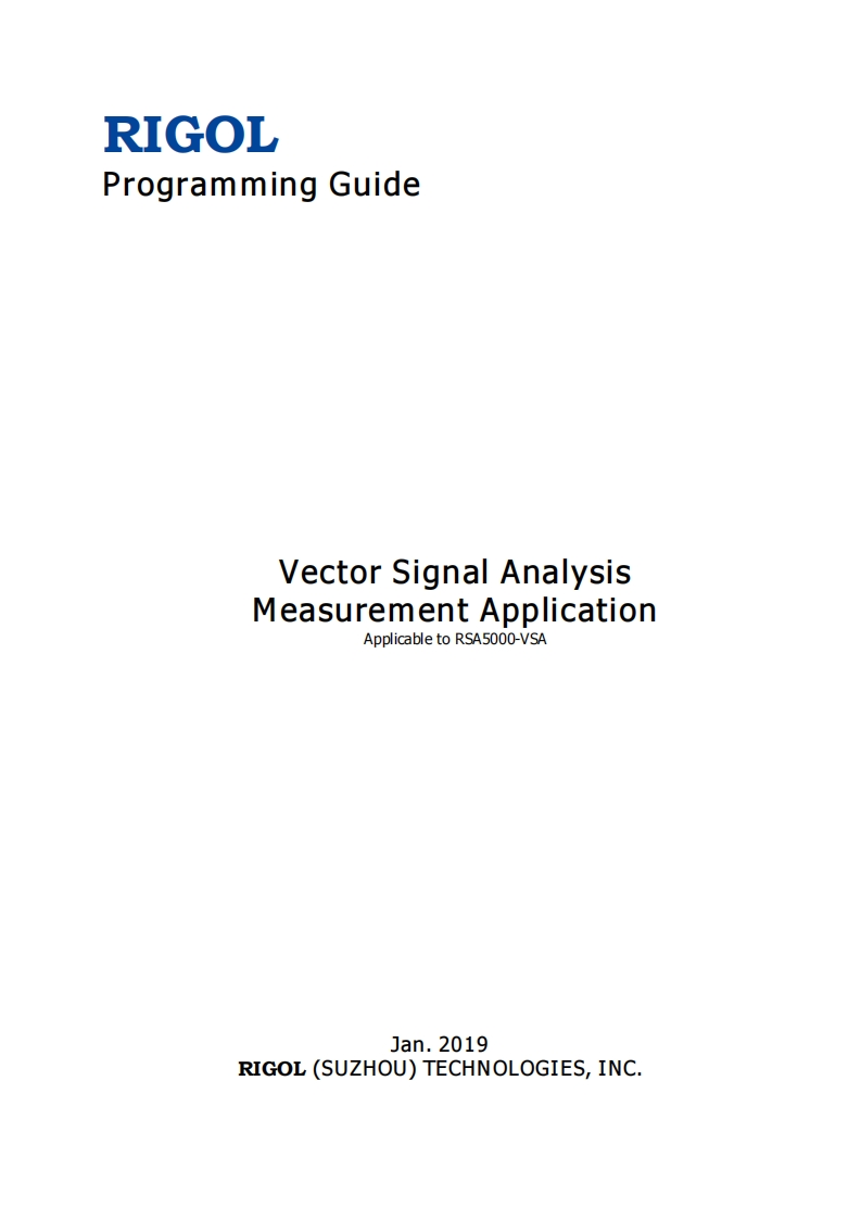 RSA5_VSA_ProgrammingGuide编程操作说明书手册