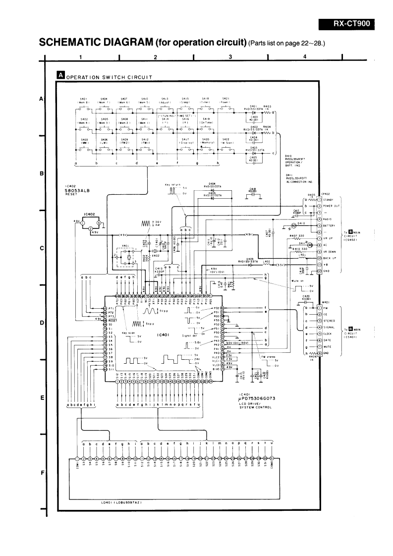RX-CT900维修手册含电器原理图