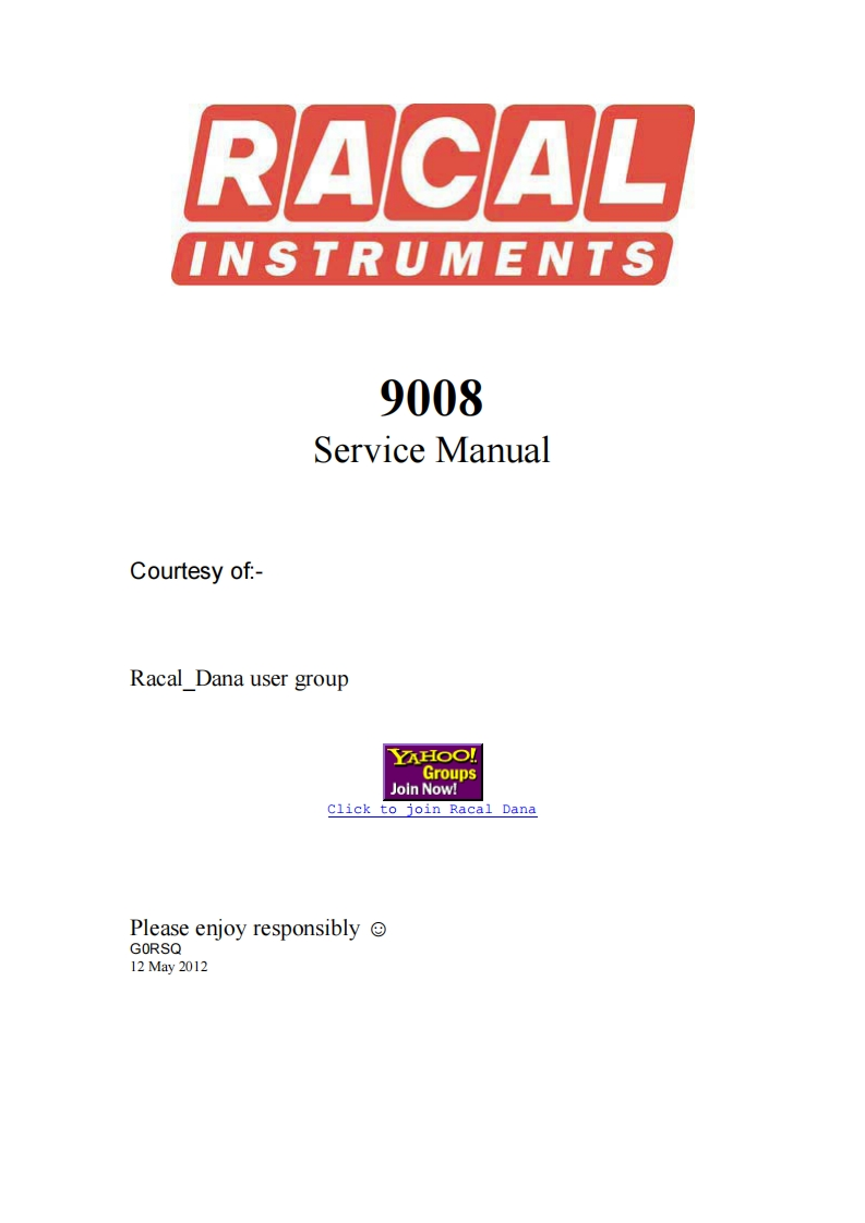 Racal_Dana_9008_Modulation_Meter_Service_Manual维修手册含电器原理图