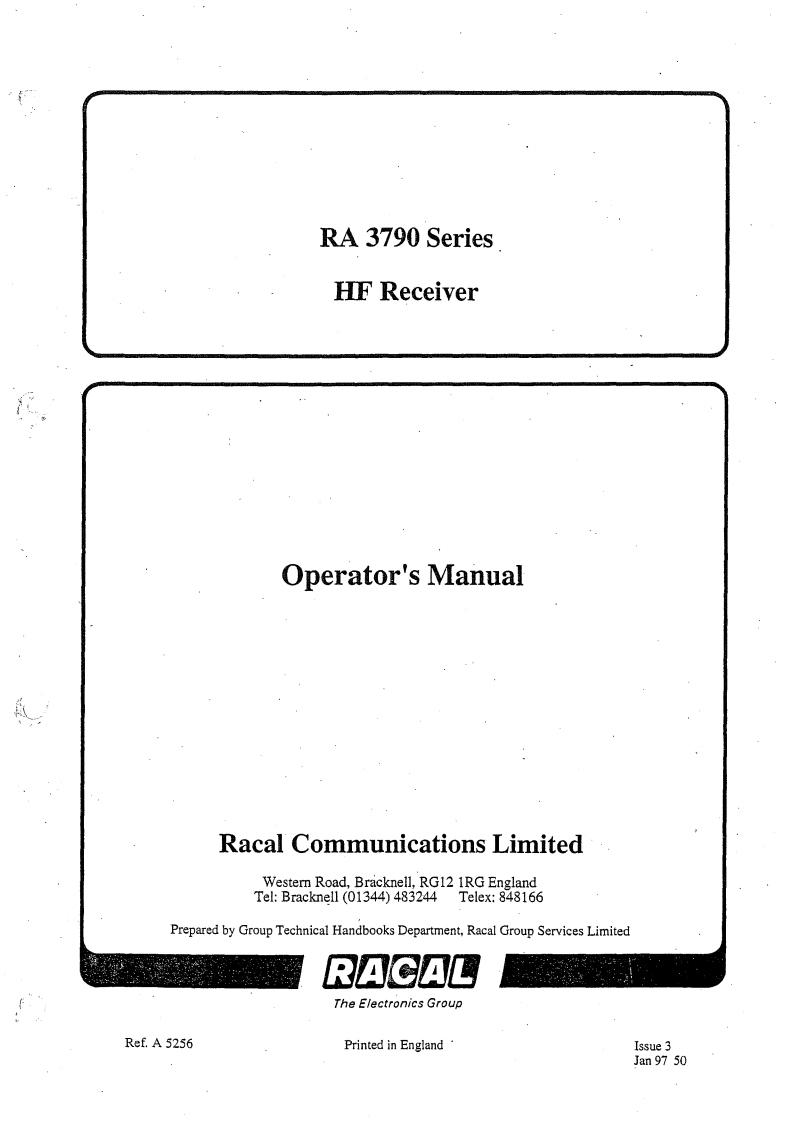 Racal_RA-3790_Series_Operating_Manual操作说明书手册
