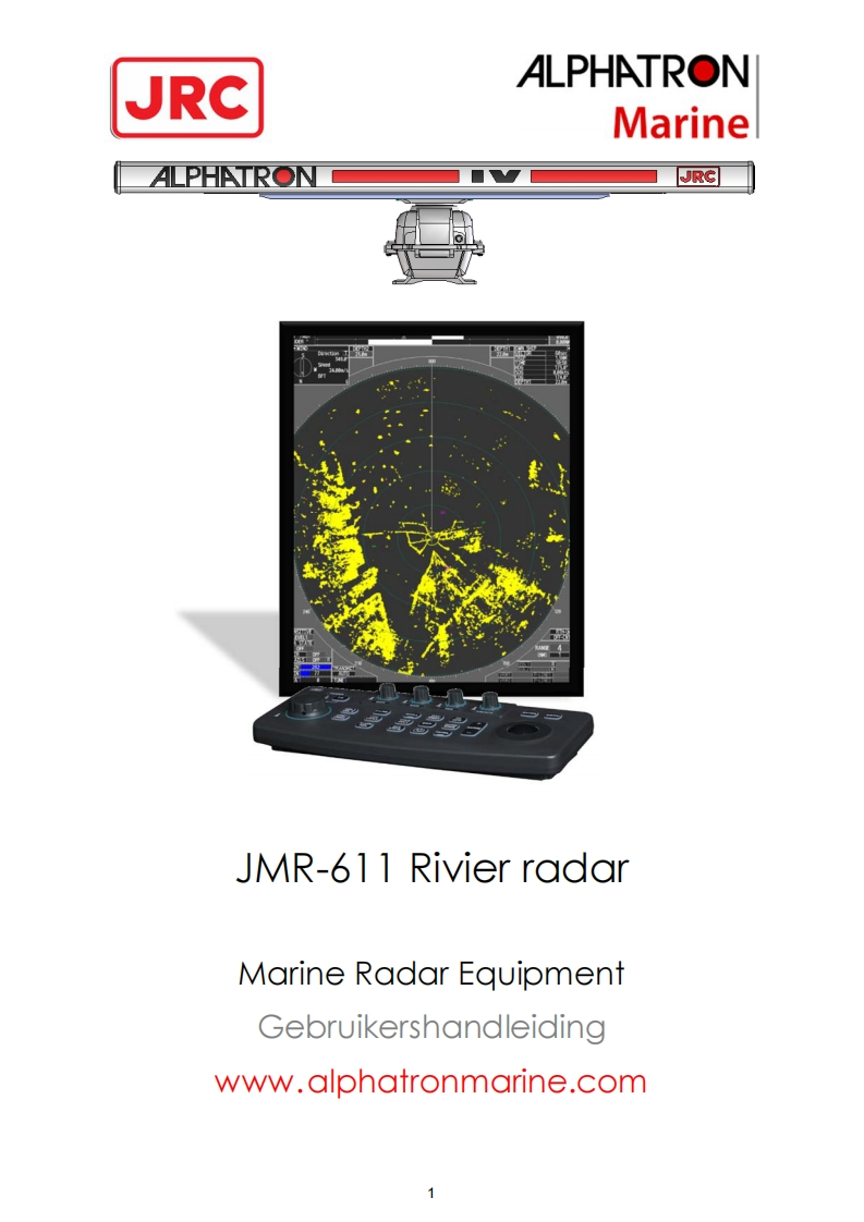 RadarRiv-JRC-JMR-611-使用说明书手册-Dutch-10-8-2020