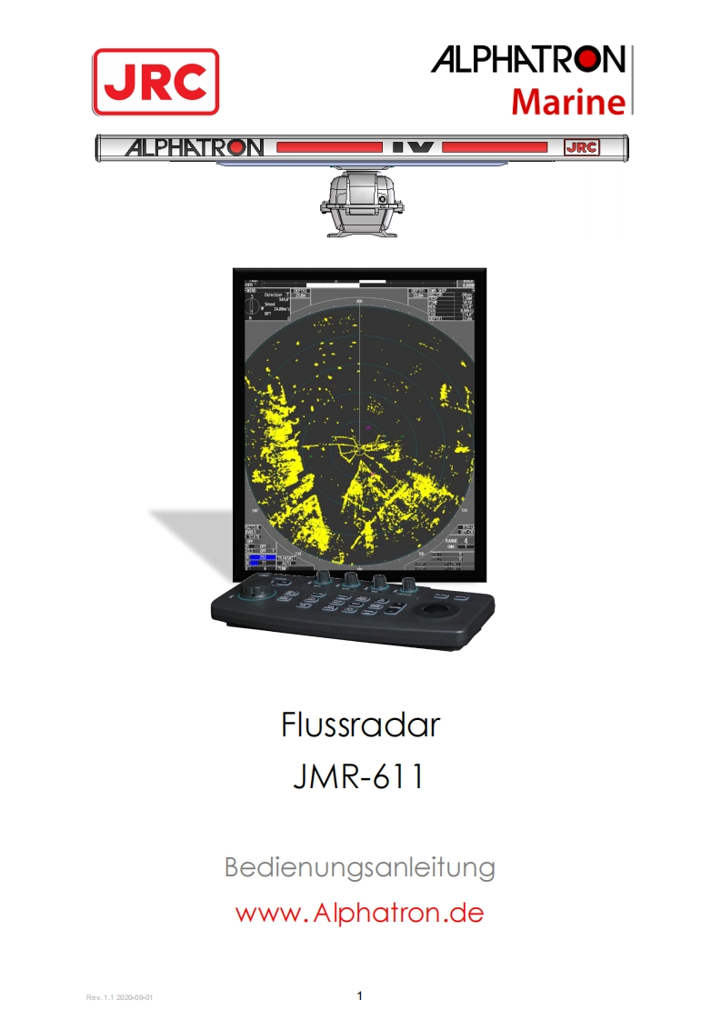 RadarRiv-JRC-JMR-611-使用说明书手册-German-1-9-2020