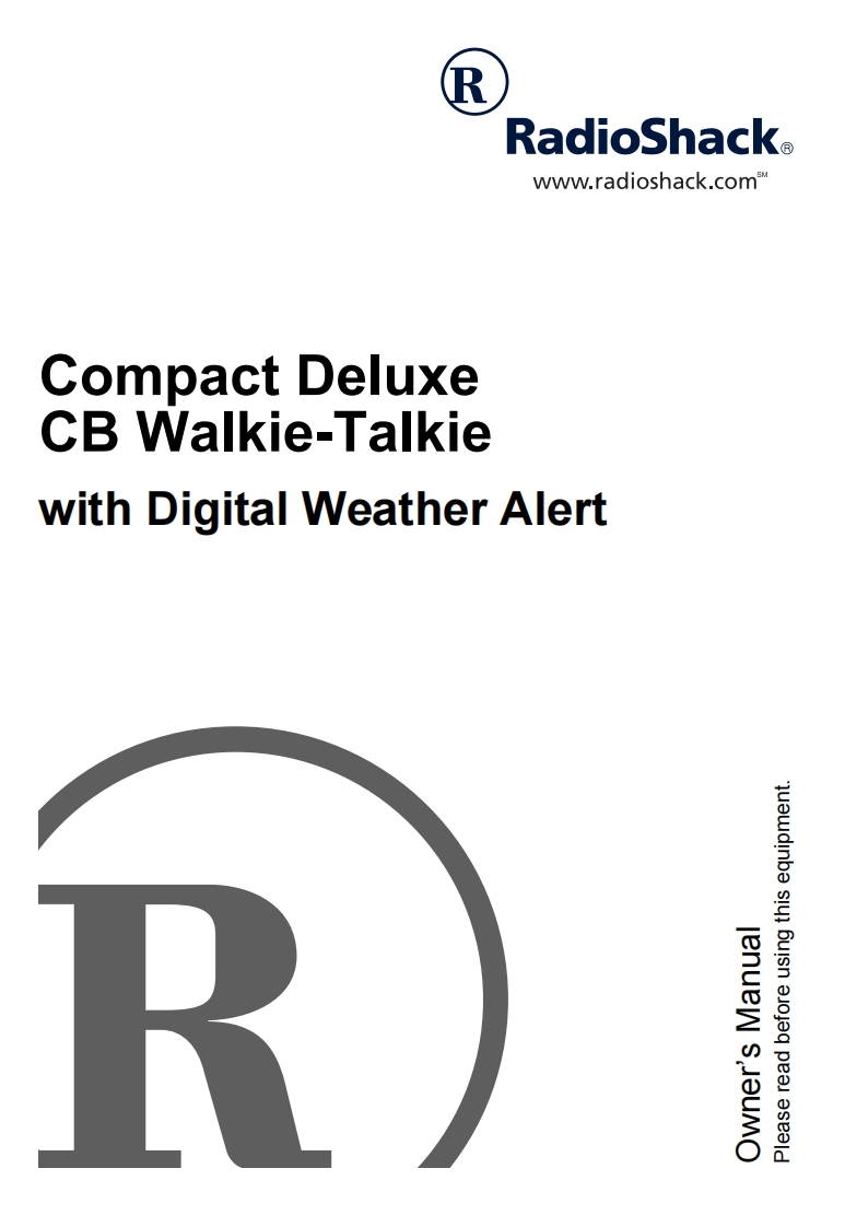 RadioShack_TRC-241_Manual操作说明书手册
