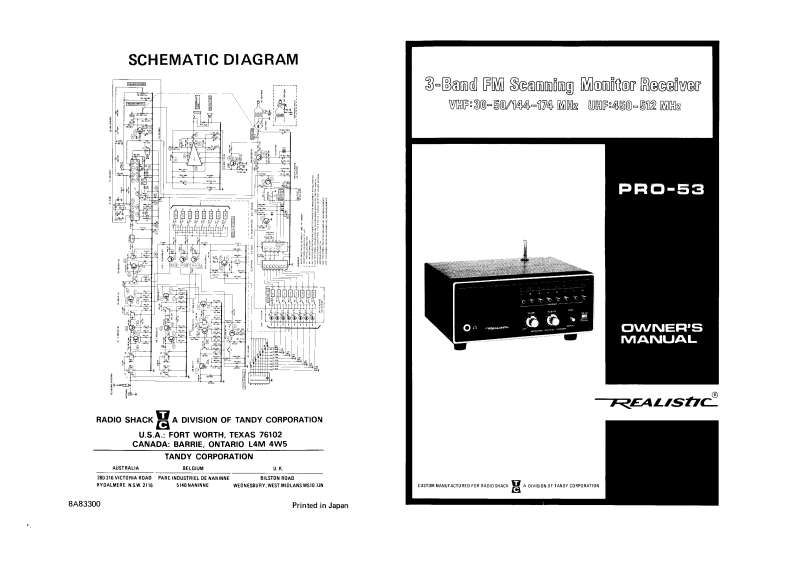 Radio_Shack_PRO-53_Owners_Manual操作说明书手册