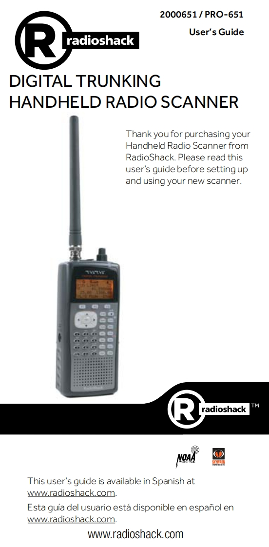 Radio_Shack_PRO-651_Owners_Manual操作说明书手册