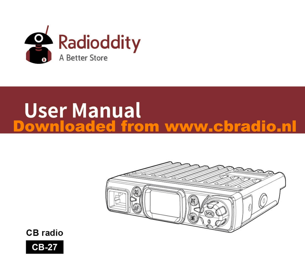 Radioddity_CB-27l_20191127_ENG操作说明书手册