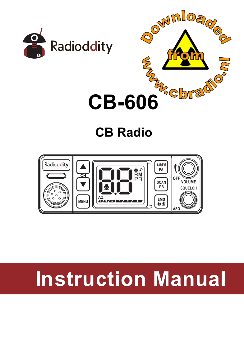 Radioddity_CB606_ENG操作说明书手册