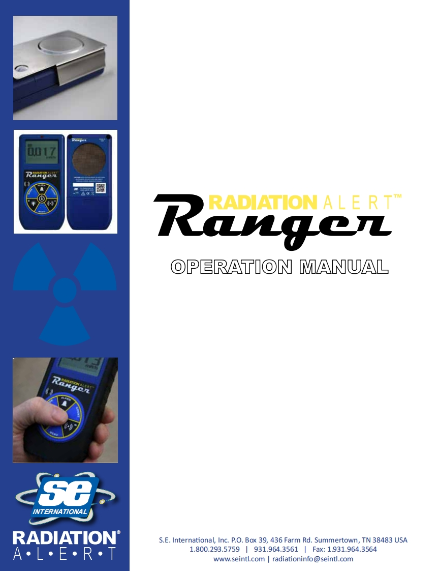 Ranger_用户说明书手册_English