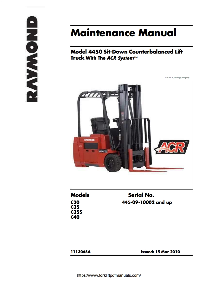 Raymond-C30-35-35S-40-Forklift-Truck-Maintenance-Manual-PDF新质力文库 - 聚焦新质生产力发展的数字化知识库_行业洞察 / 理论成果 / 实践指南免费下载新质力文库