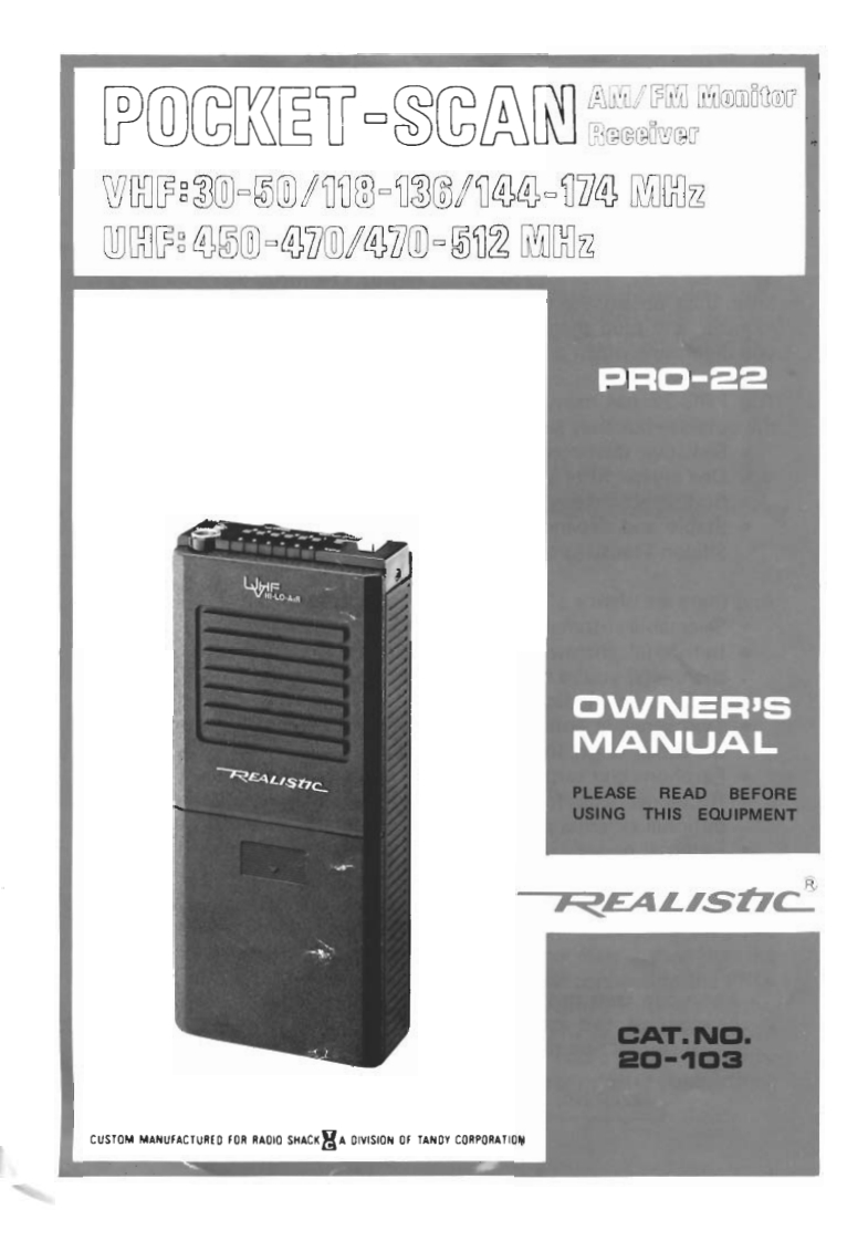 Realistic_PRO-22_(Owners_Manual操作说明书手册)(US)