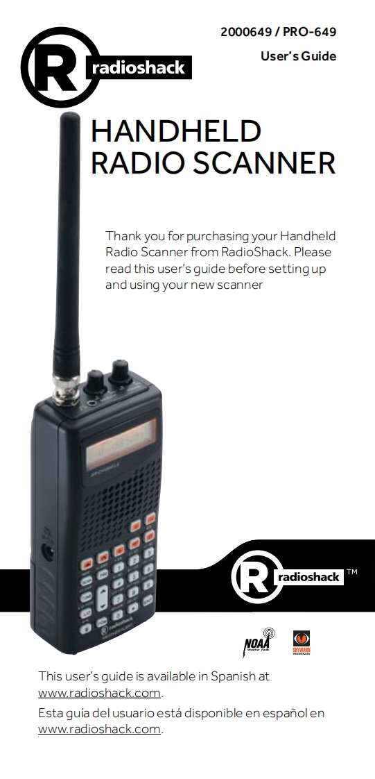 Realistic_PRO-649_Owners_Manual操作说明书手册