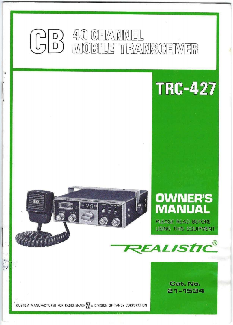 Realistic_TRC-427_Manual操作说明书手册