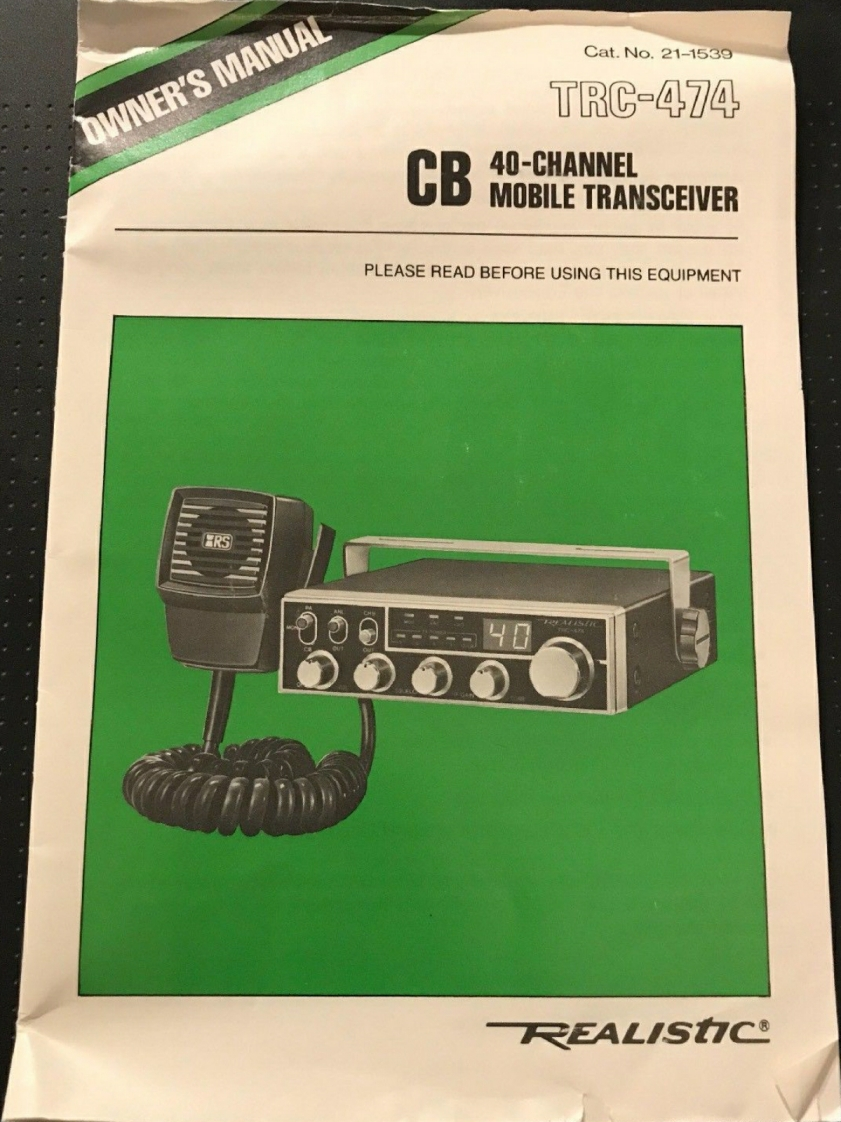 Realistic_TRC-474_Manual操作说明书手册