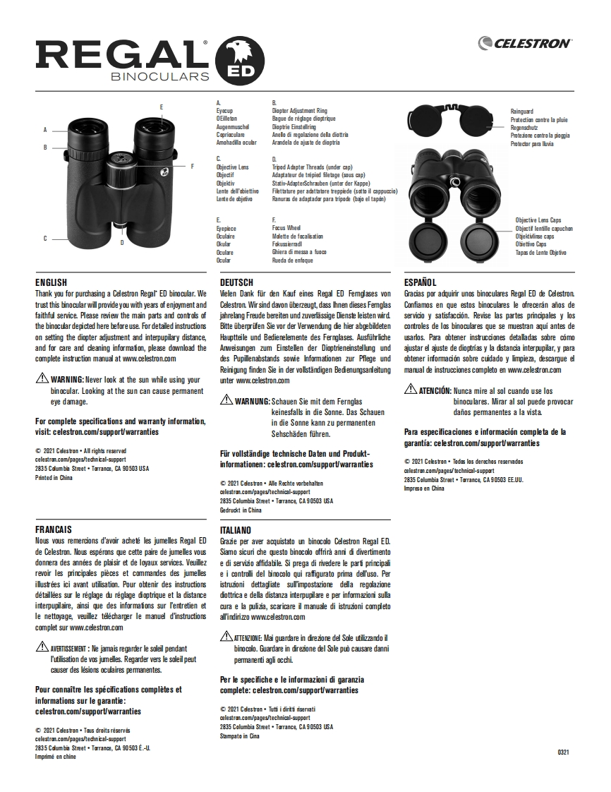 Regal_ED_Binoculars_快速操作说明书手册_5lang_PRINT