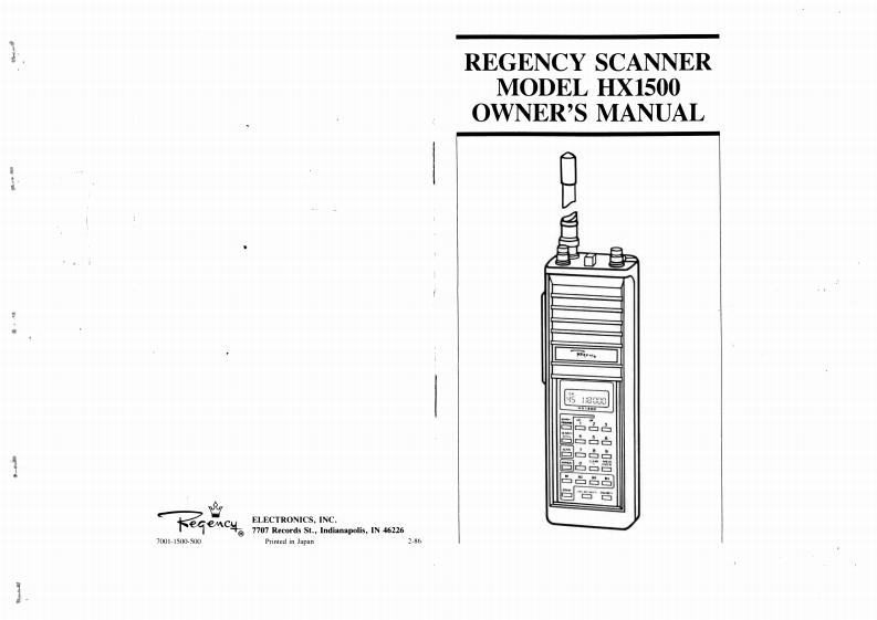 Regency_HX1500-(Manual操作说明书手册)