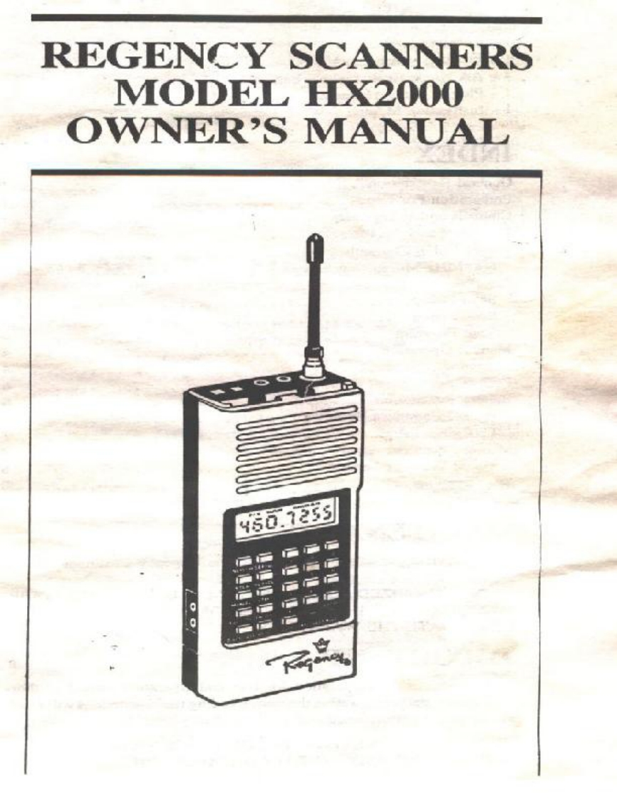 Regency_HX2000-(Manual操作说明书手册)