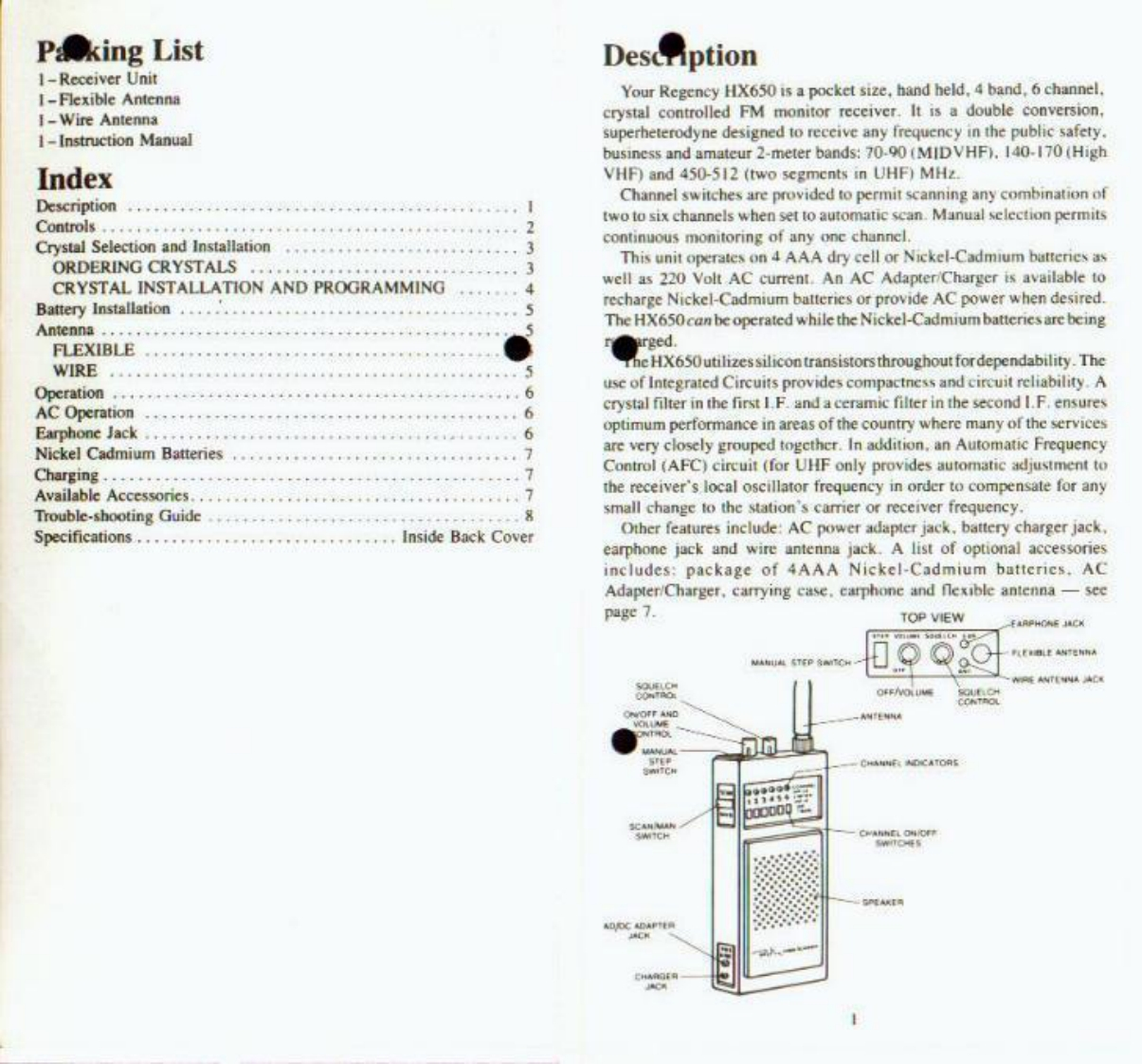 Regency_HX650-(Manual操作说明书手册)